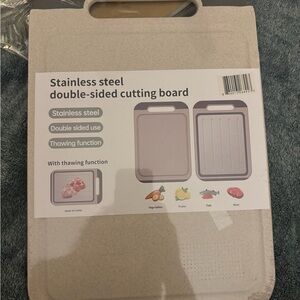 Stainless Steel Double-Sided Cutting Board